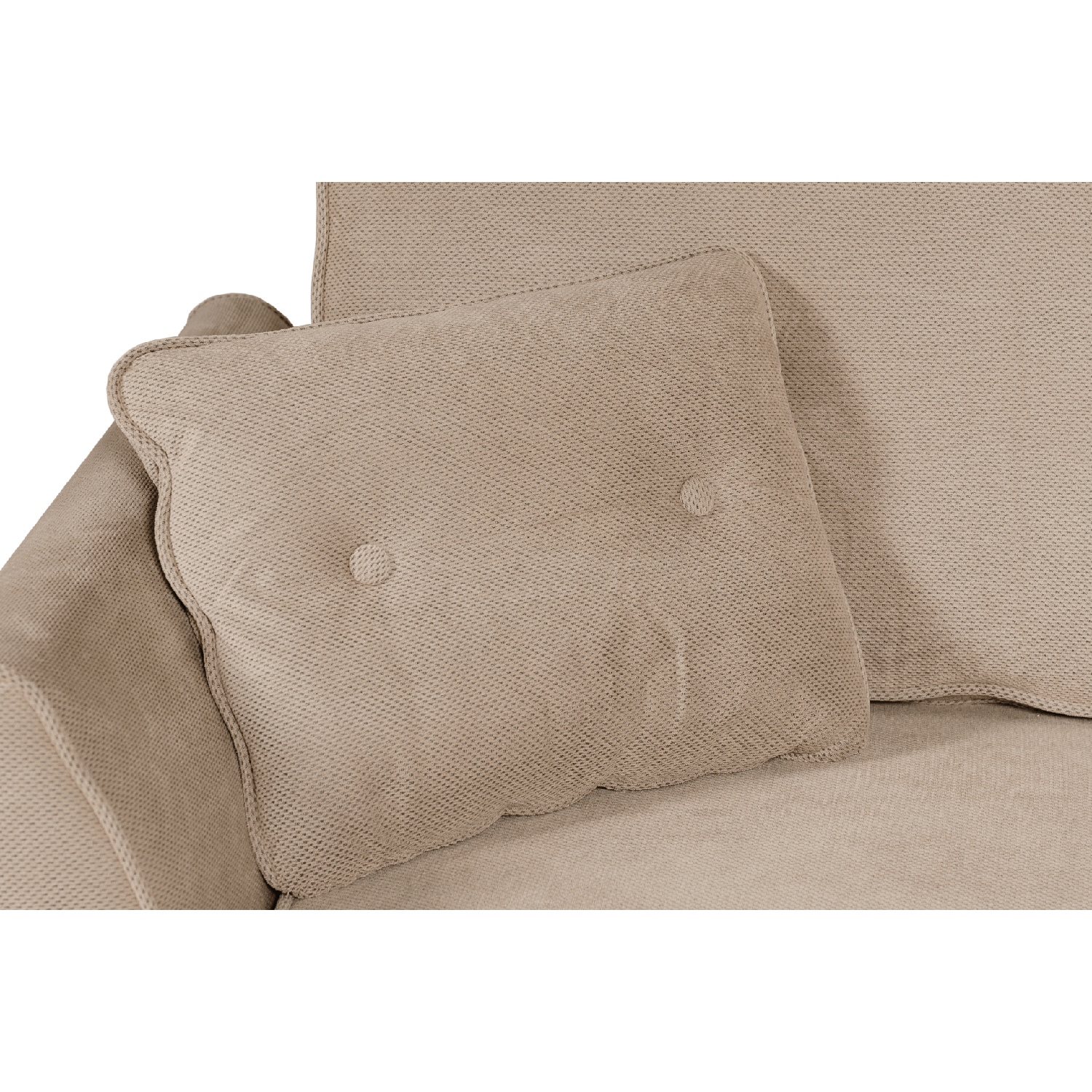 Salina Cream Fabric Click Clack Sofa Bed