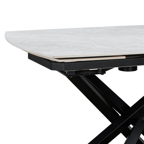 Savannah Ceramic Swivel Extending Dining Table