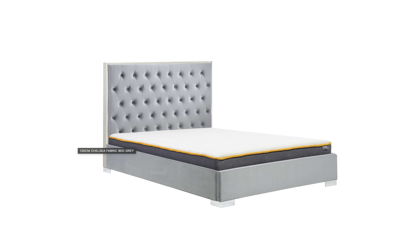 Gloucester Grey Fabric Upholstered Bed Frame