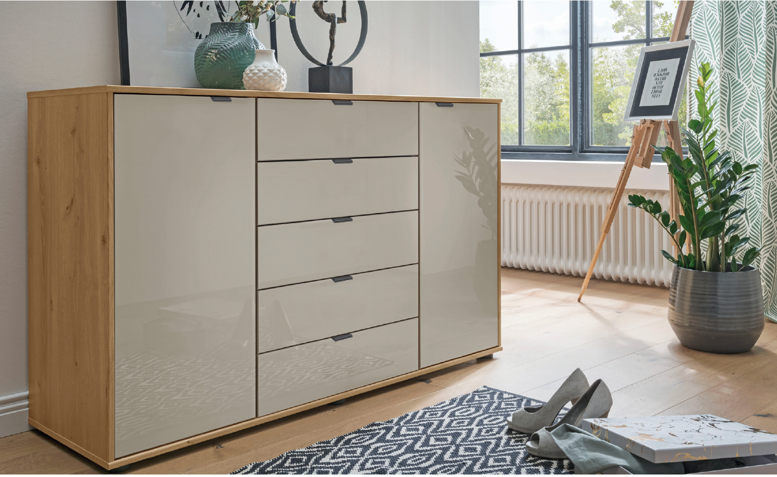 Wiemann Vilmar 2 Door Cabinet - VIP Lifestyle Image for 2 door, 5 Drawer Cabinet 