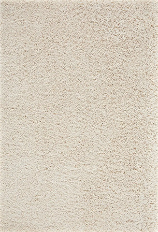 Serene Shaggy Soft Plain Rug, available in Charcoal, Cream, Grey, Gold, Beige, Pink, Red and Sage Green. Available in 5 sizes-Main Image-Cream