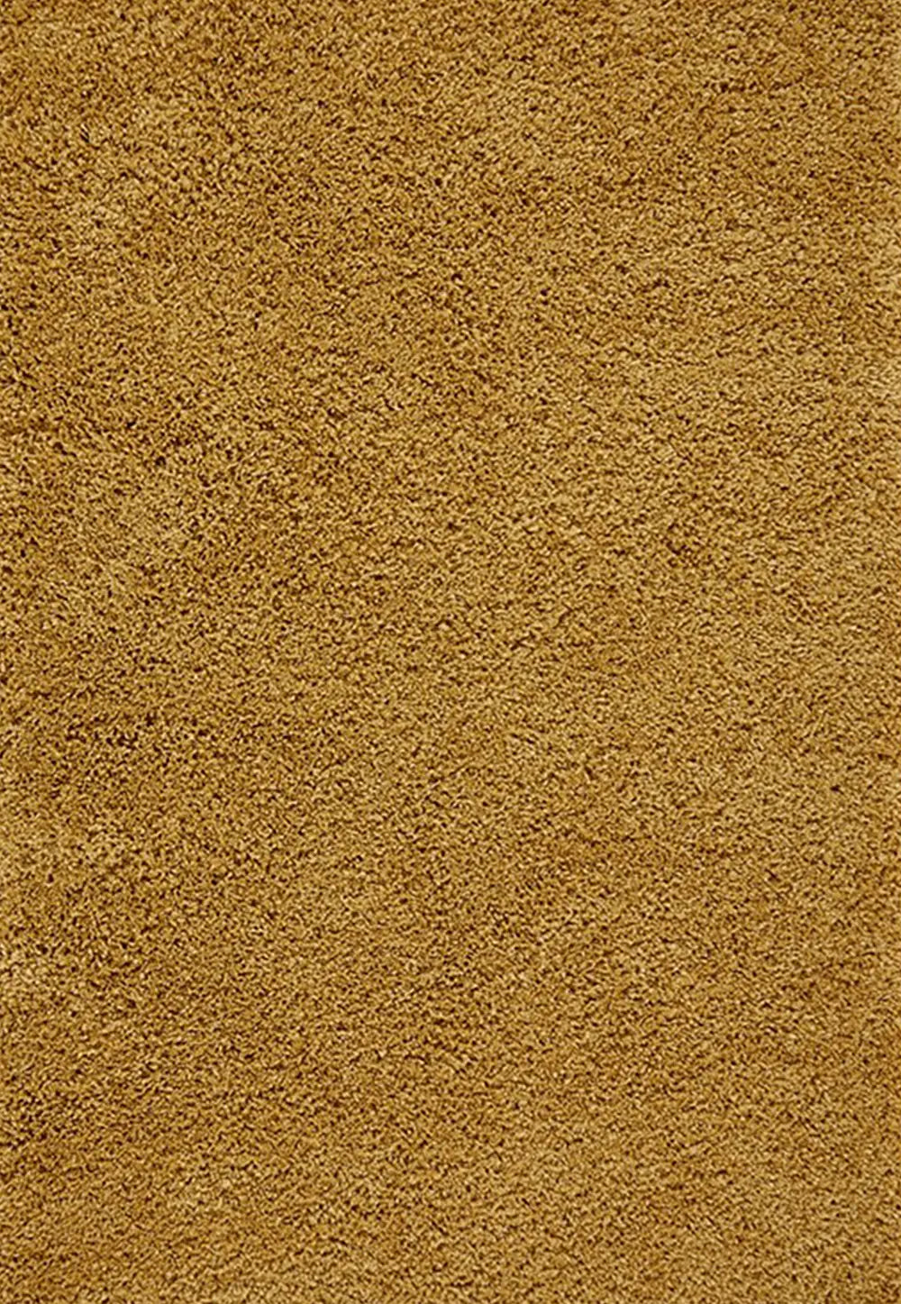 Serene Shaggy Soft Plain Gold/Ochre Rug