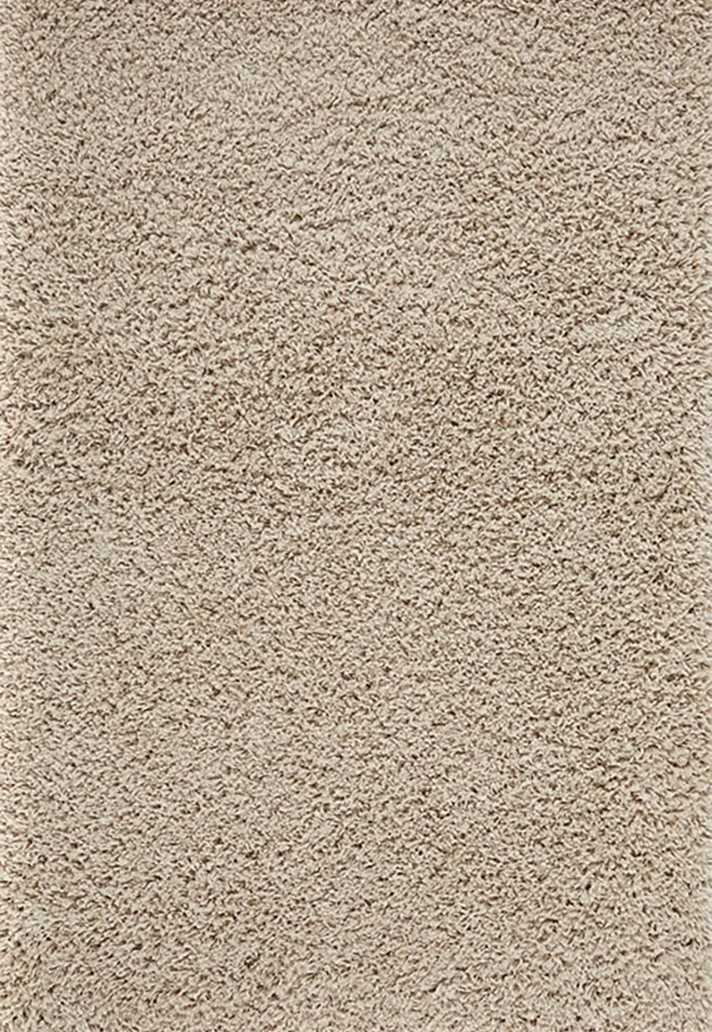 Serene Shaggy Soft Plain Rug, available in Charcoal, Cream, Grey, Gold, Beige, Pink, Red and Sage Green. Available in 5 sizes - Main Image - Light Beige