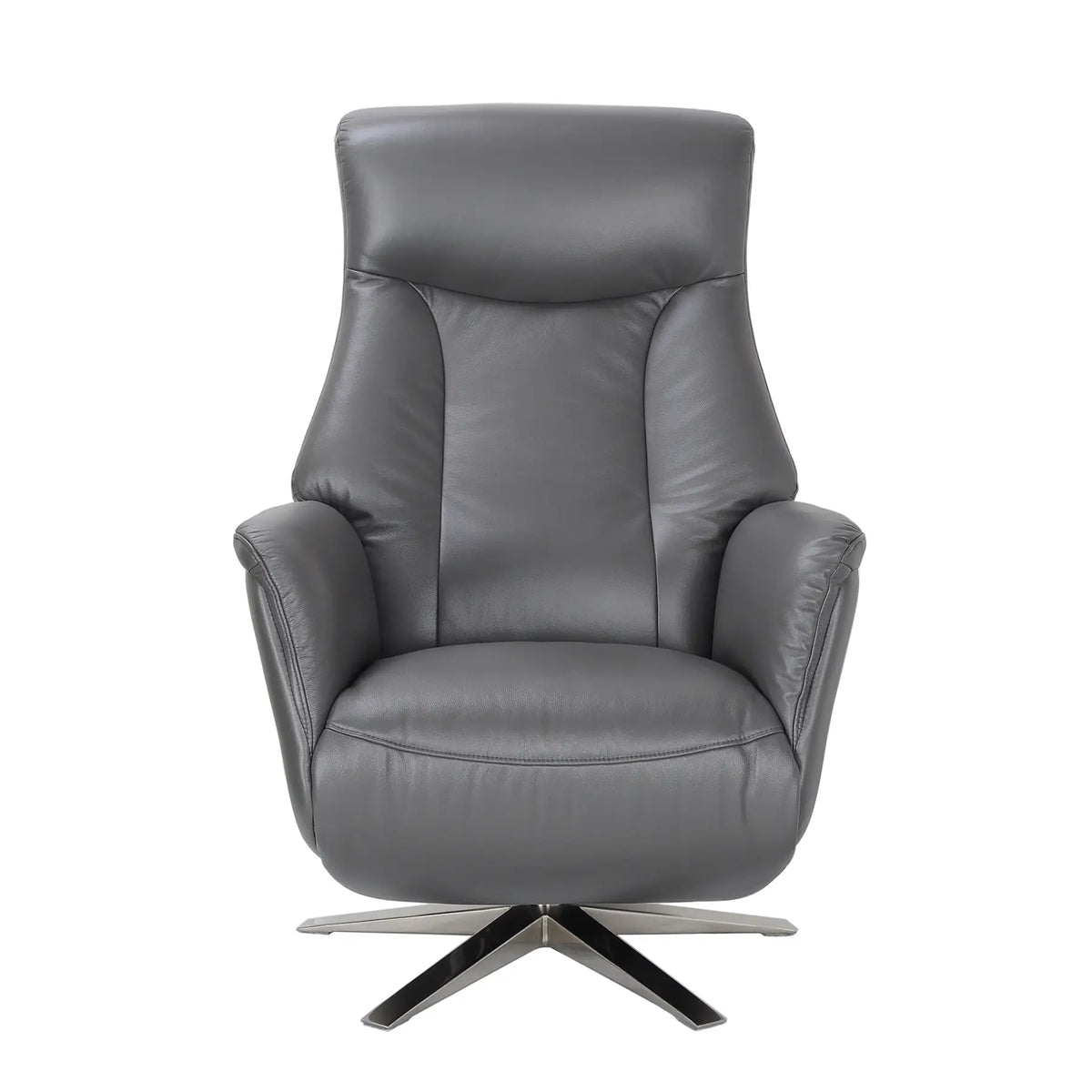 Relax and unwind at the touch of a button in the Houston power swivel recliner. Sicily Leather Look Swivel Power Recliner Chair - Free Delivery-002