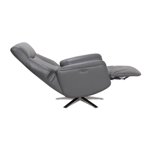 Relax and unwind at the touch of a button in the Houston power swivel recliner. Sicily Leather Look Swivel Power Recliner Chair - Free Delivery - 003