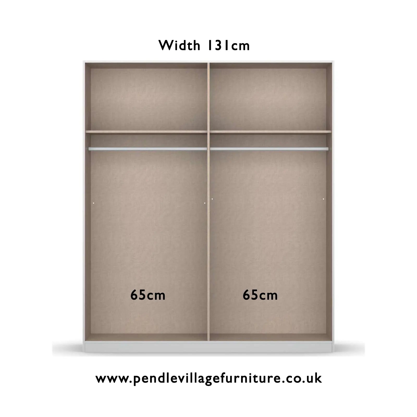 Kronach Metallic Grey Sliding Door Wardrobe