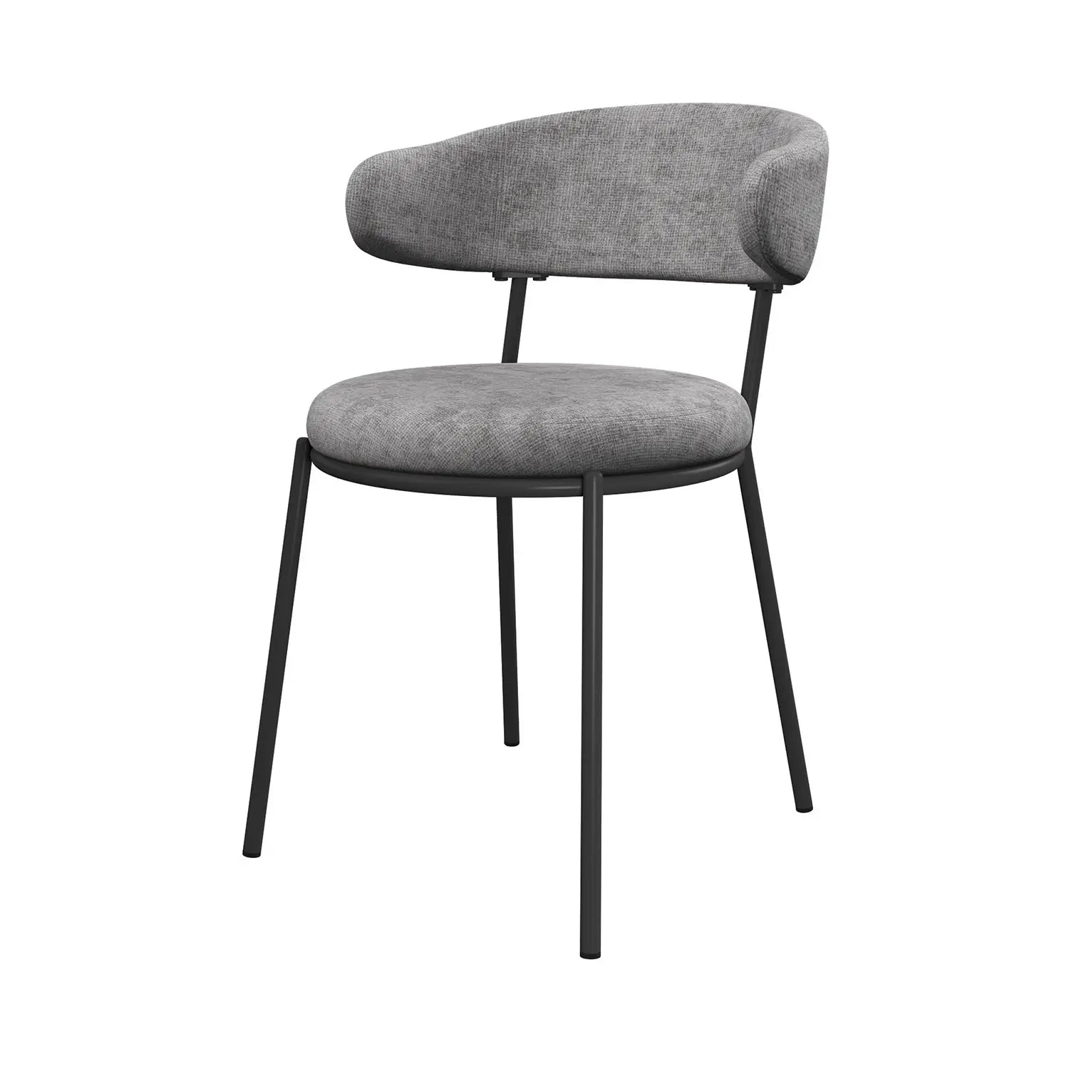 Ria Grey Round Set of 4 Dining Chairs