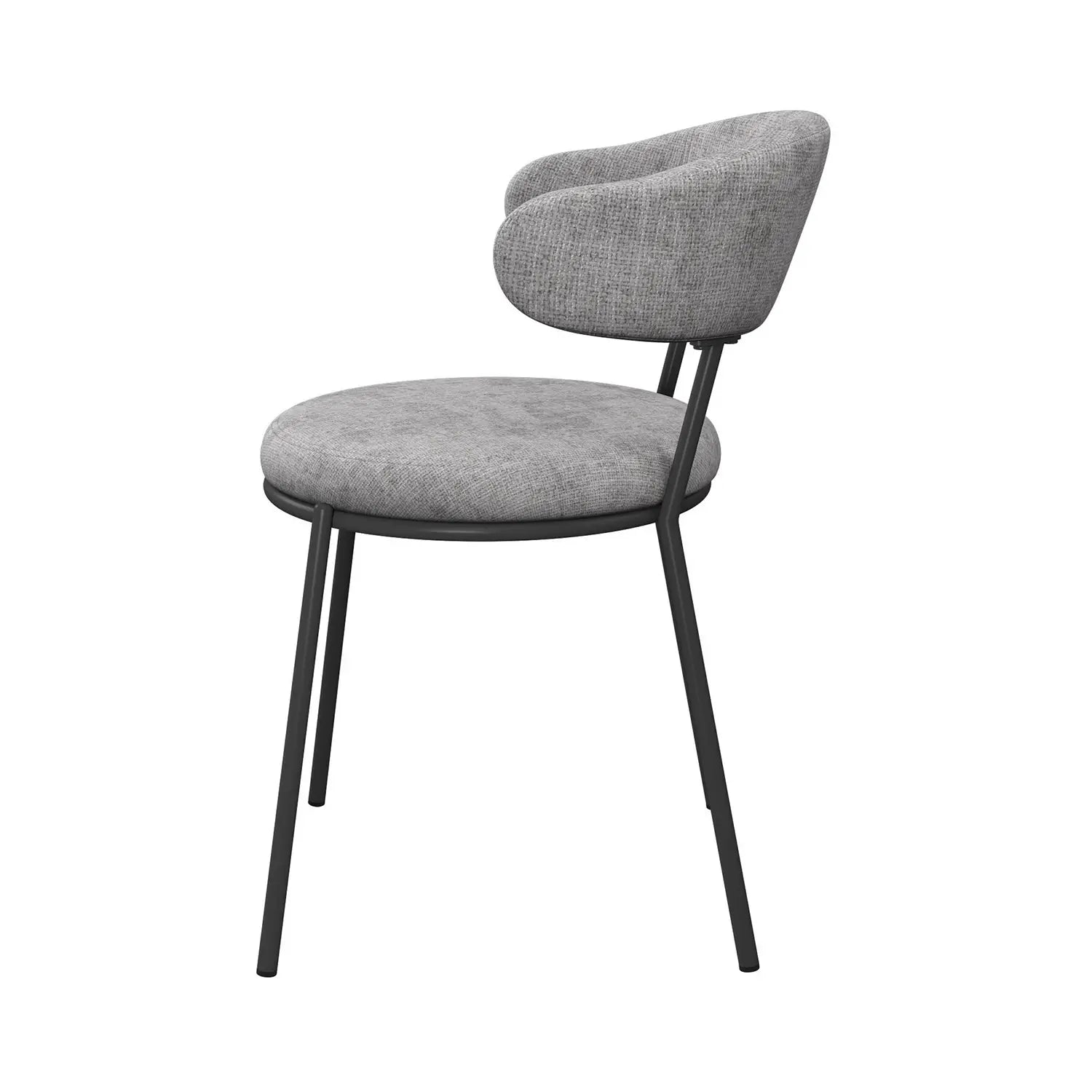 Ria Grey Round Set of 4 Dining Chairs