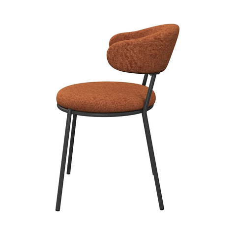 Ria Orange Round Set of 6 Dining Chairs