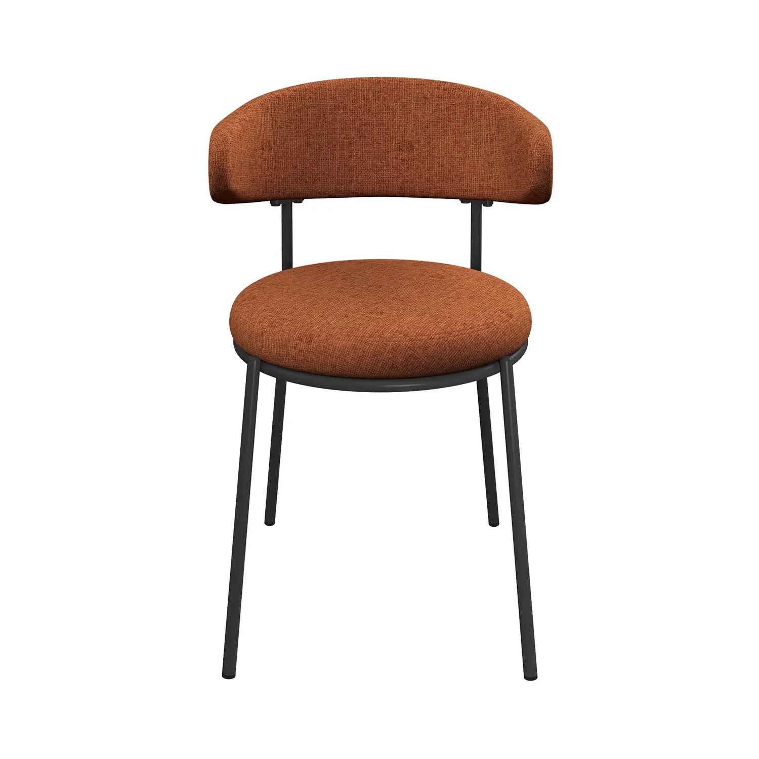 Ria Orange Round Set of 6 Dining Chairs