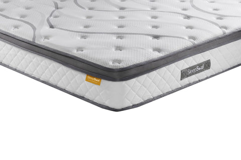 SleepSoul Heaven Mattress – A plush and supportive haven for a restful night's sleep, featuring 1000 pocket springs, coolgel layer, and a luxurious euro top. Endorsed by Which? as a Best Buy. Backed by a 10-year warranty for lasting comfort. Available Size, Single Mattress, Double Mattress, King Mattress, Super King Mattress, Box Up Mattress - 010