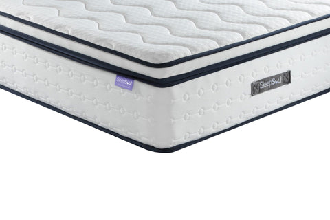 Pocket springs detail of SleepSoul Space Mattress – 2000 springs for targeted support.