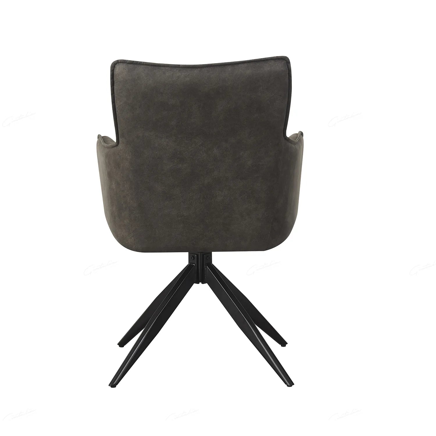 Sorrento Vintage Grey Suede Set of 4 Dining Chairs