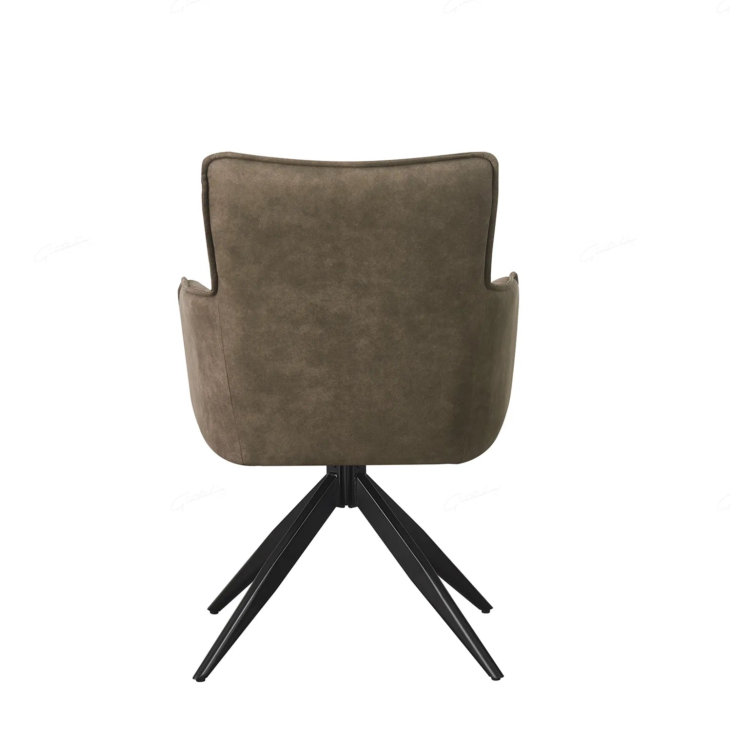 Sorrento Vintage Taupe Suede Set of 4 Dining Chairs