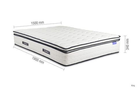 King 5ft 2000 pocket springs Vacuum sealed packaging of SleepSoul Space Mattress – Fresh and convenient delivery.