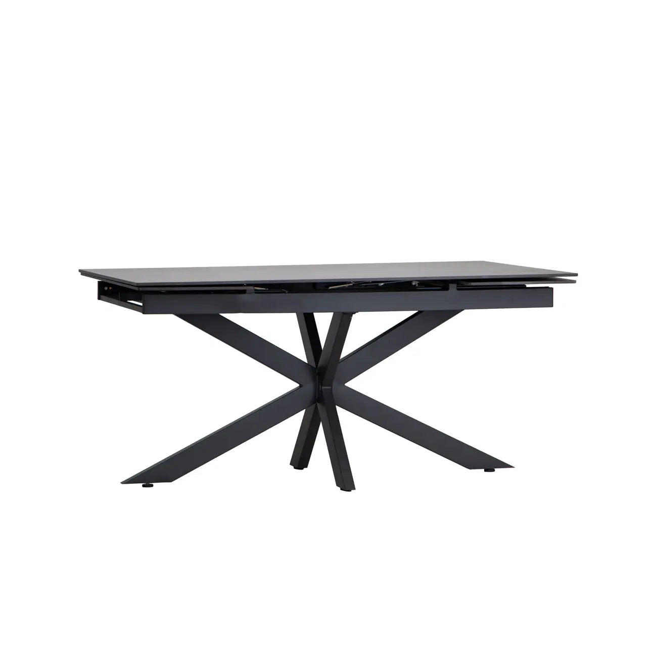 Riley Graphite Sintered Stone Extending Dining Table