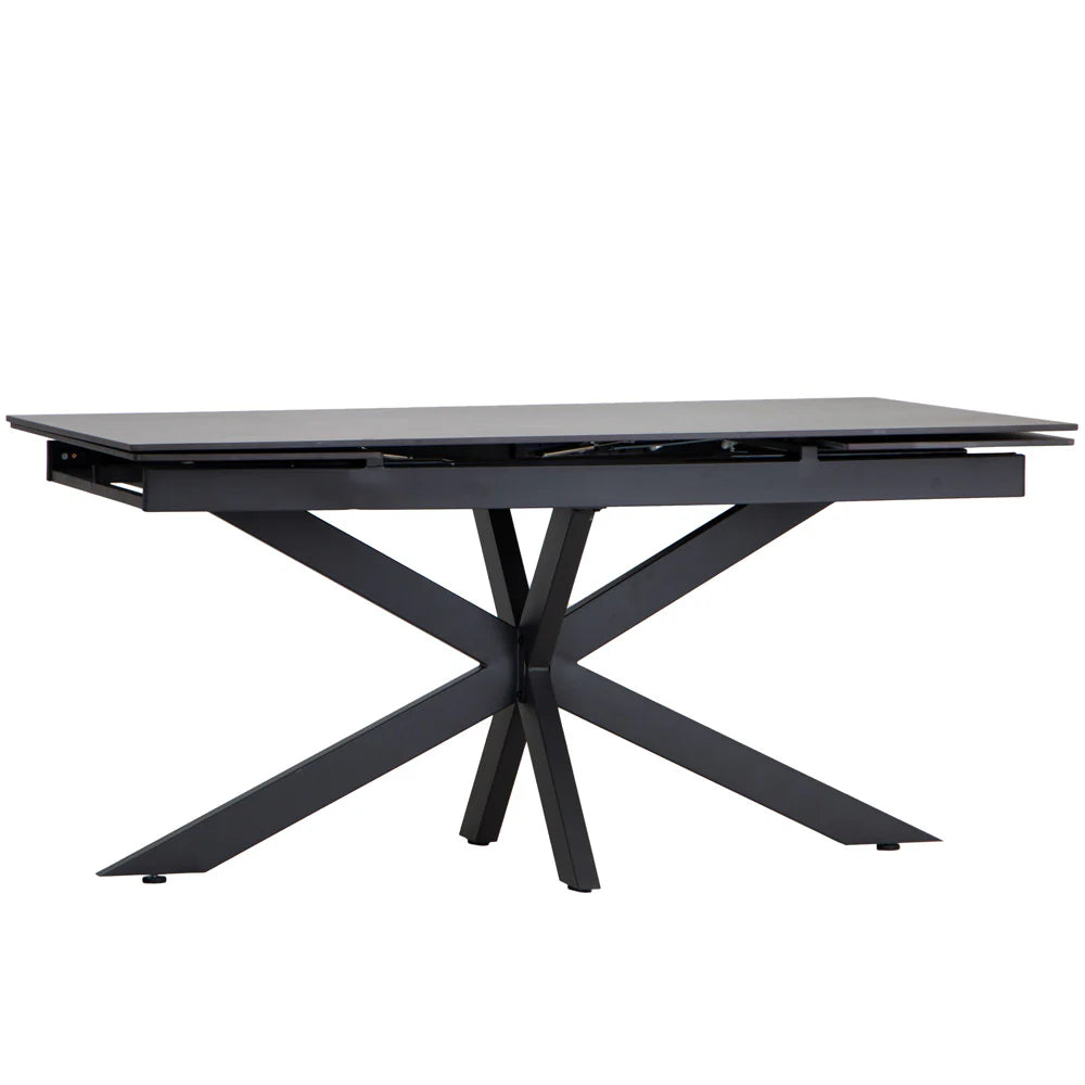 Riley Graphite Sintered Stone Extending Dining Table