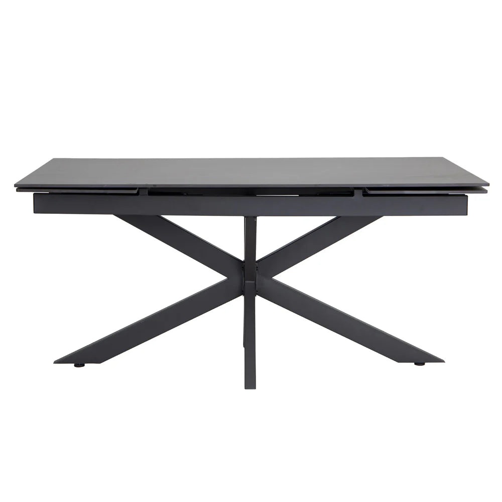 Riley Graphite Sintered Stone Extending Dining Table