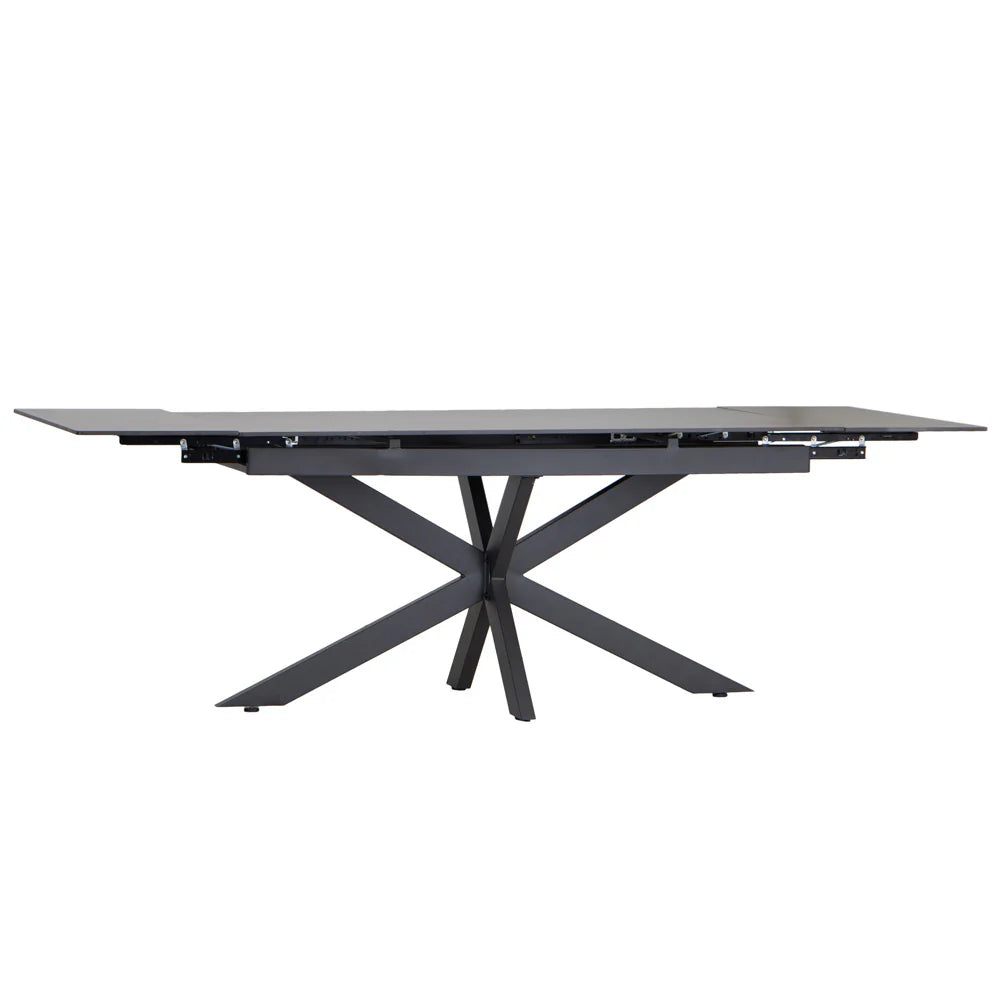 Riley Graphite Sintered Stone Extending Dining Table