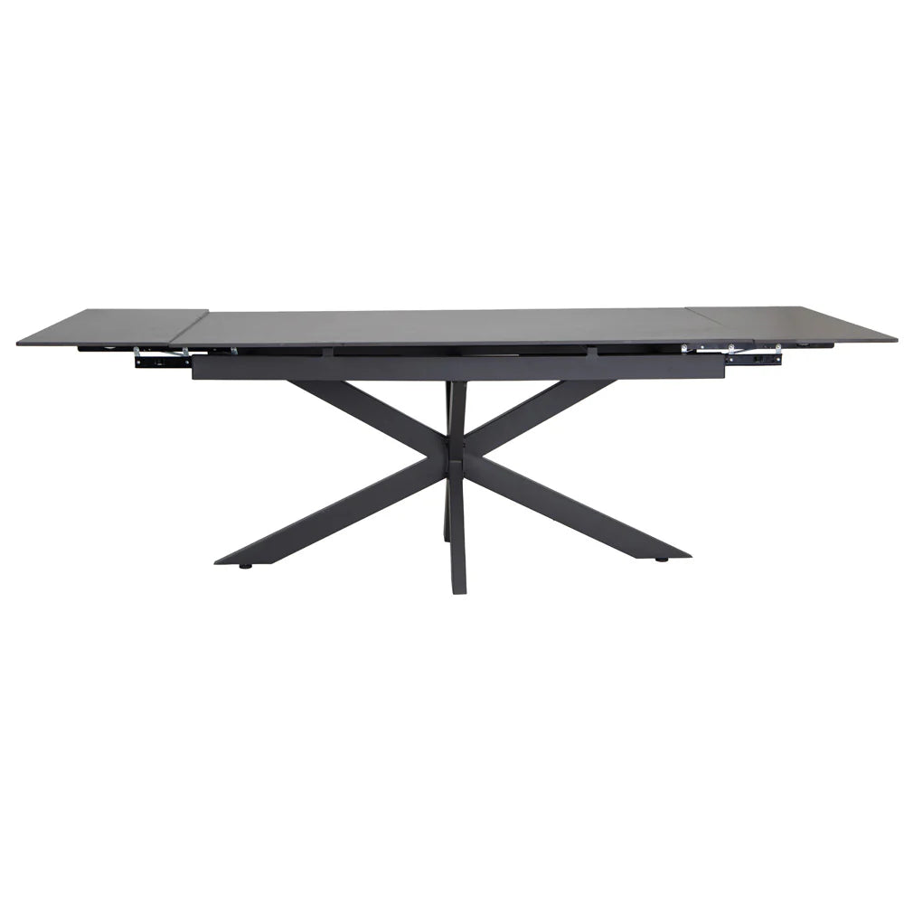 Riley Graphite Sintered Stone Extending Dining Table