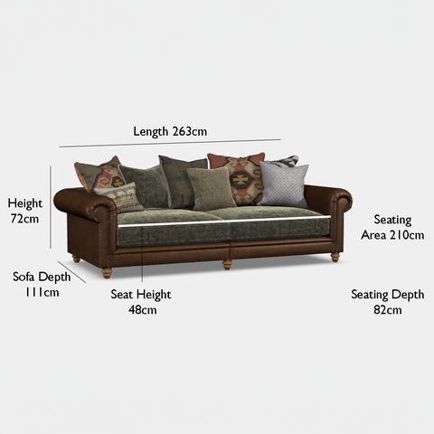 Tetrad Constable Sofa Grand Sale Upto 20% OFF Limited Offer - Dimensions 