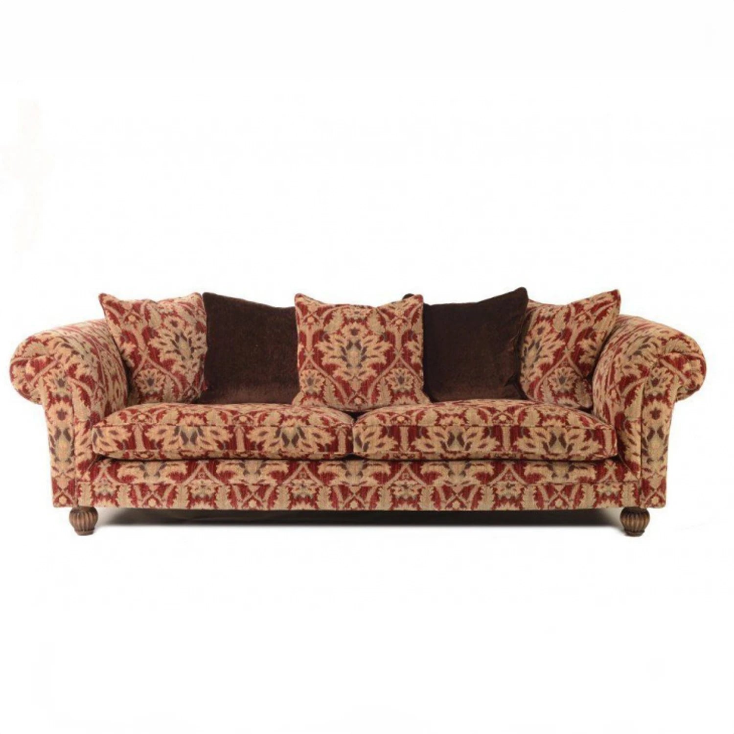 Elgar Grand Tetrad Sofa in Enigma Claret Fabric