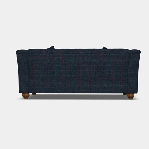 Wood Bros Thetford Chesterfield Sofa - Herringbone Check Fabric