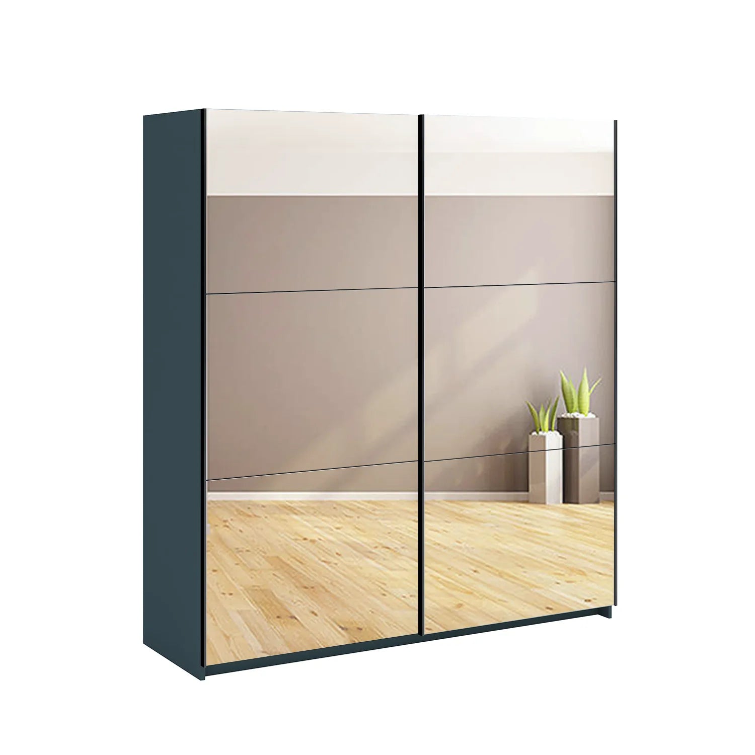 Thorvik Full Mirror Sliding Door Wardrobe
