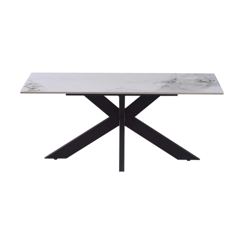 Oslo 1.8M White Ceramic Top Dining Table