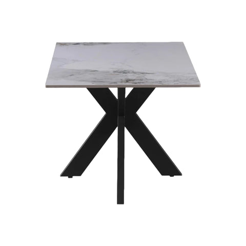 Tokyo White sintered Stone Dining Table