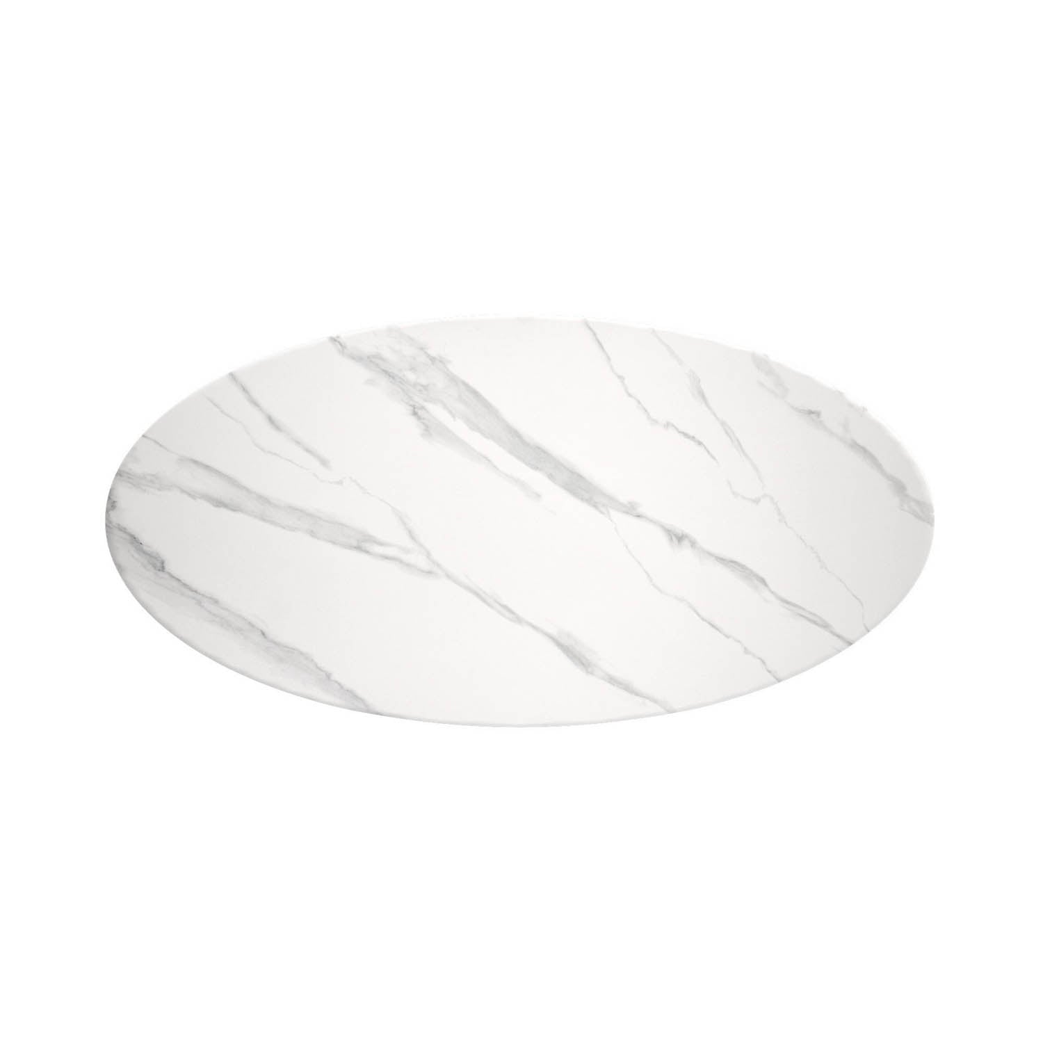 Lina 180cm White Gloss Ceramic Oval Dining Table