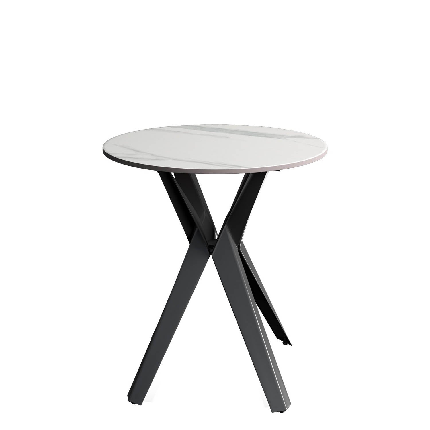 Lina White Gloss Ceramic Side Table