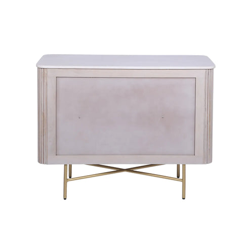 Valencia Marble Mango Wood 2 Door Sideboard, matching furniture available - Back of Sideboard