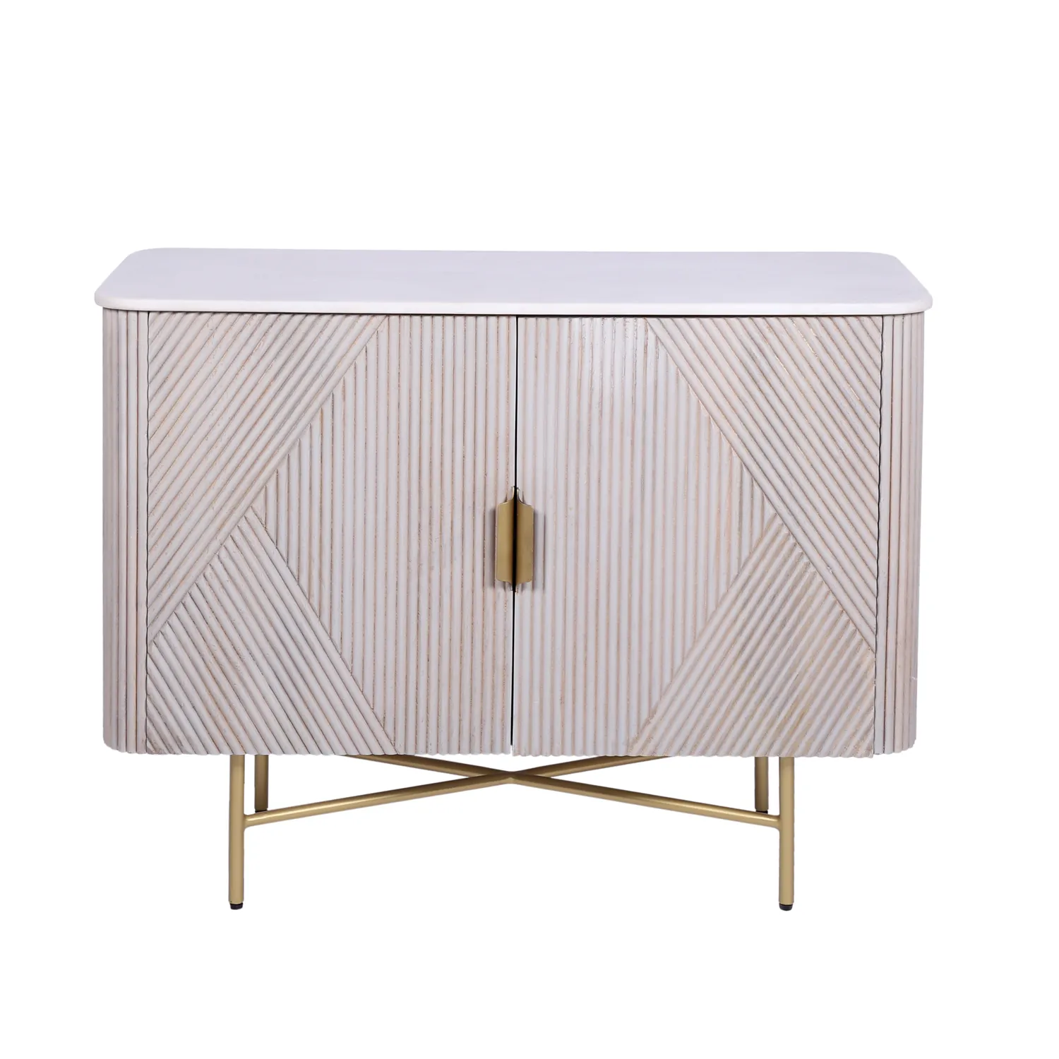 Valencia Marble Mango Wood 2 Door Sideboard