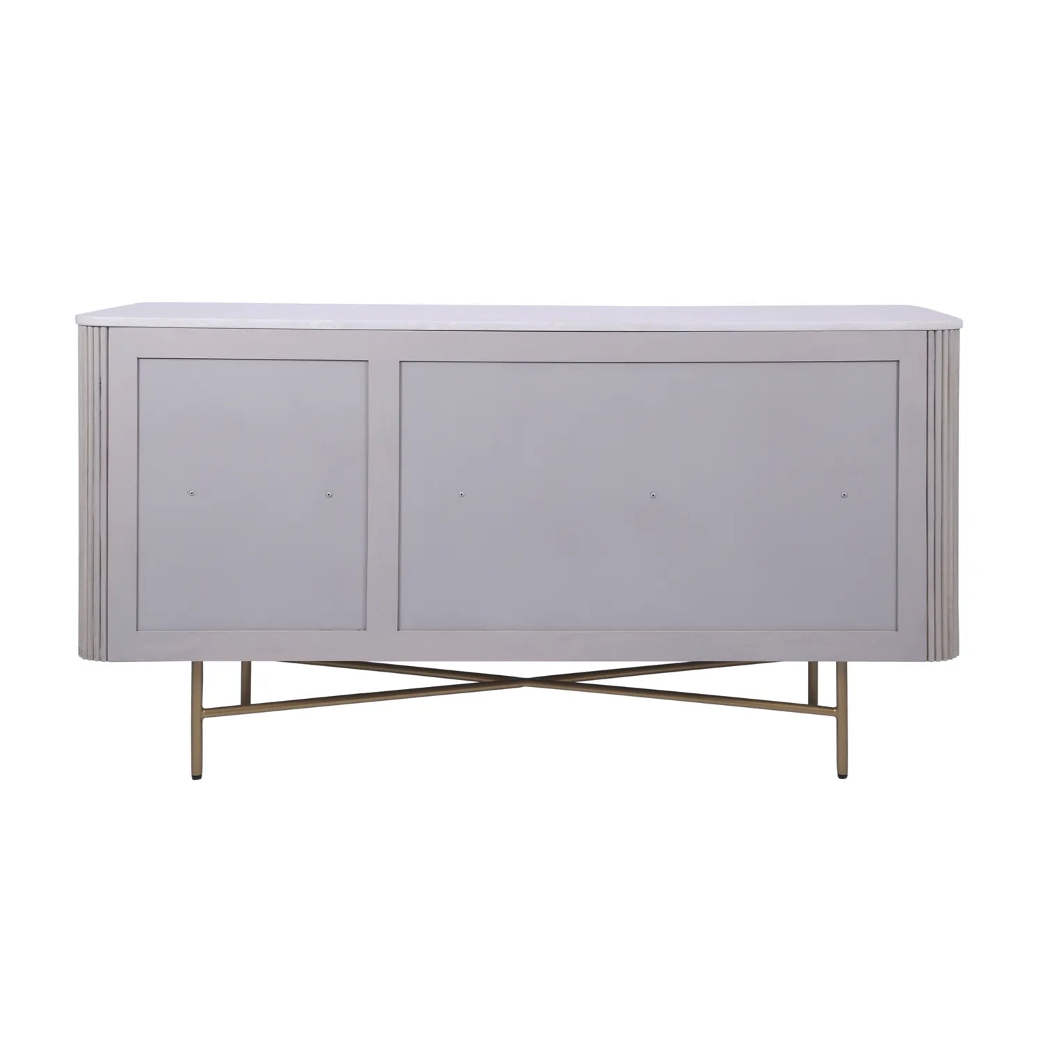 Valencia Marble Mango Wood 3 Door Sideboard