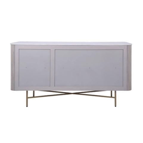 Valencia Marble Mango Wood 3 Door Sideboard, matching furniture available - Back of Sideboard