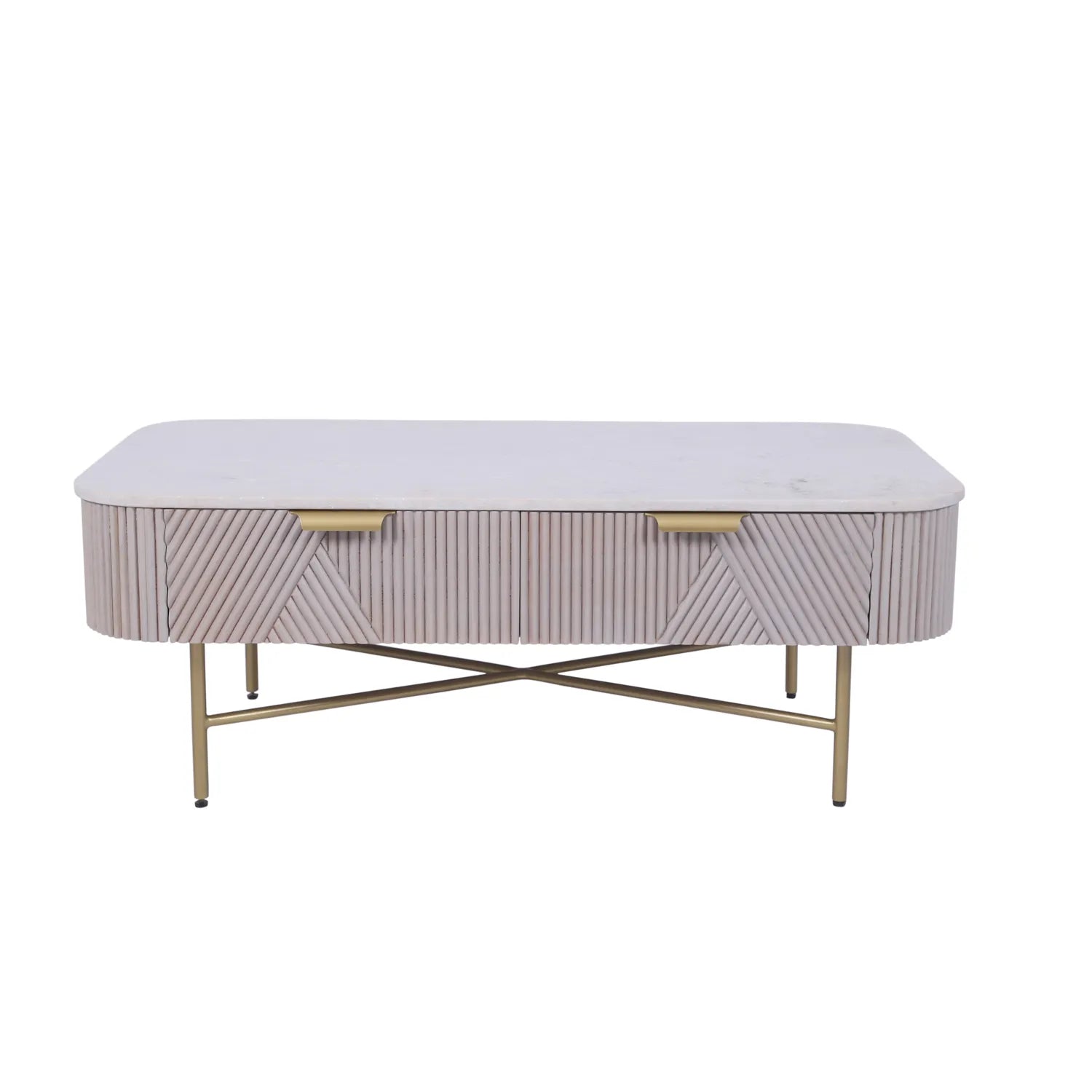 Valencia Marble Mango Wood Coffee Table