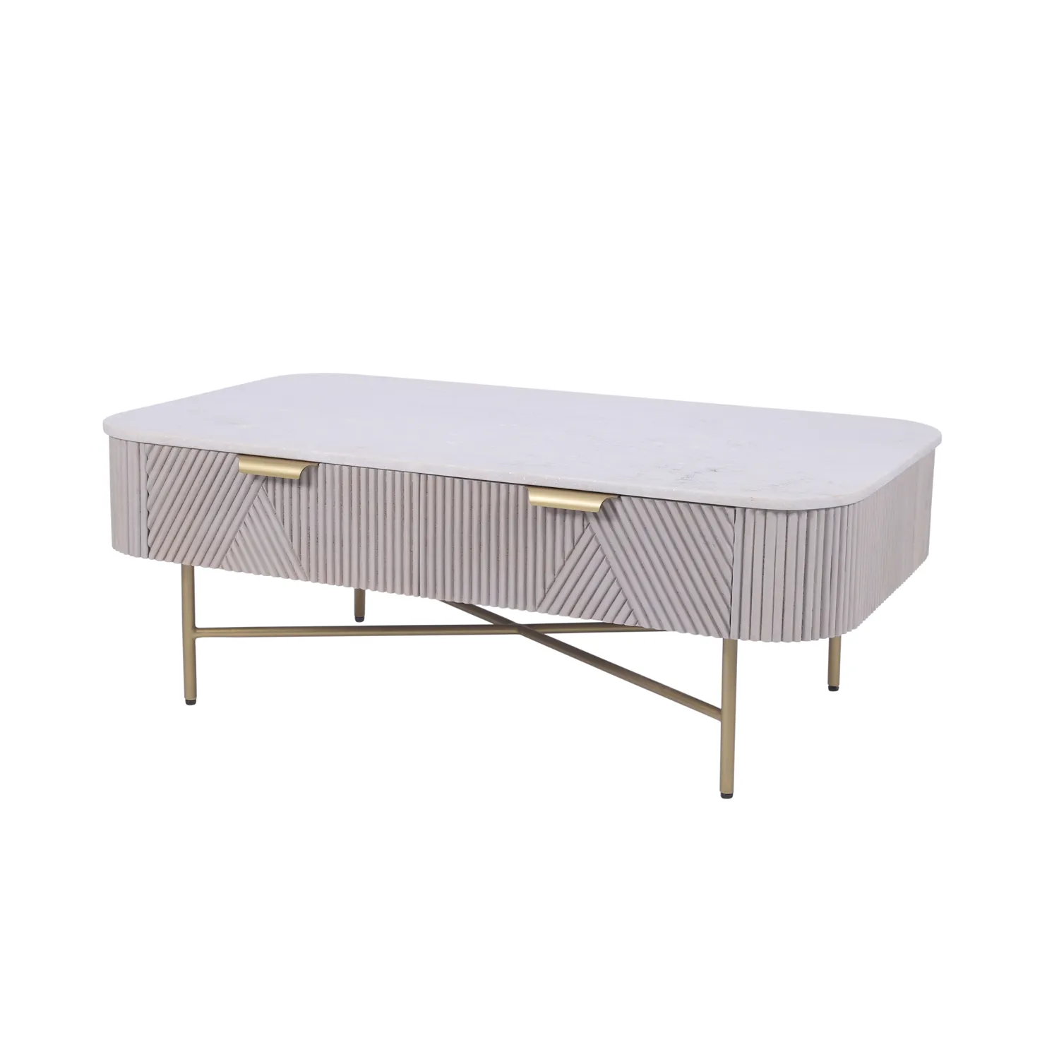 Valencia Marble Mango Wood Coffee Table