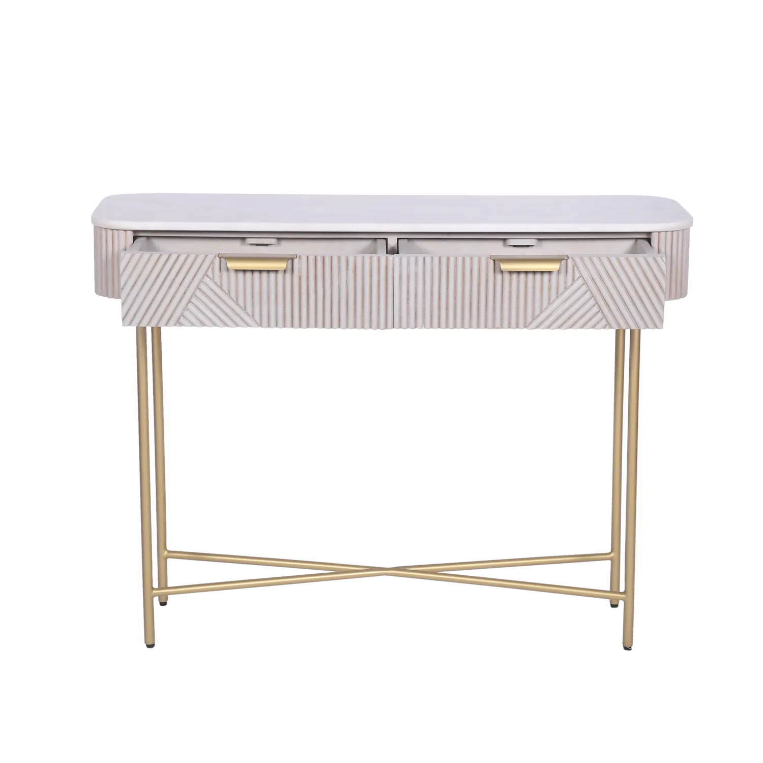 Valencia Marble Mango Wood Console Table