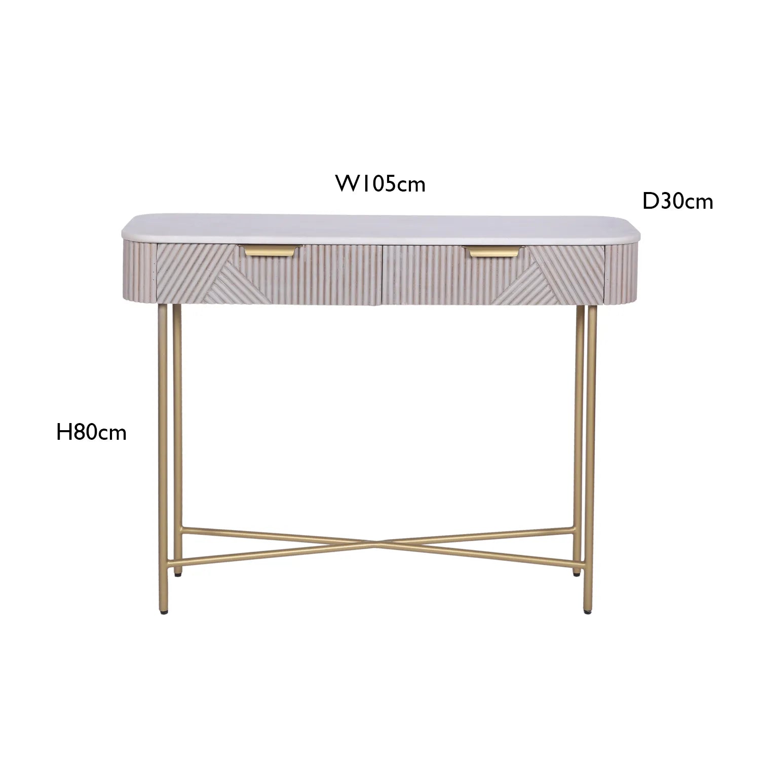 Valencia Marble Mango Wood Console Table