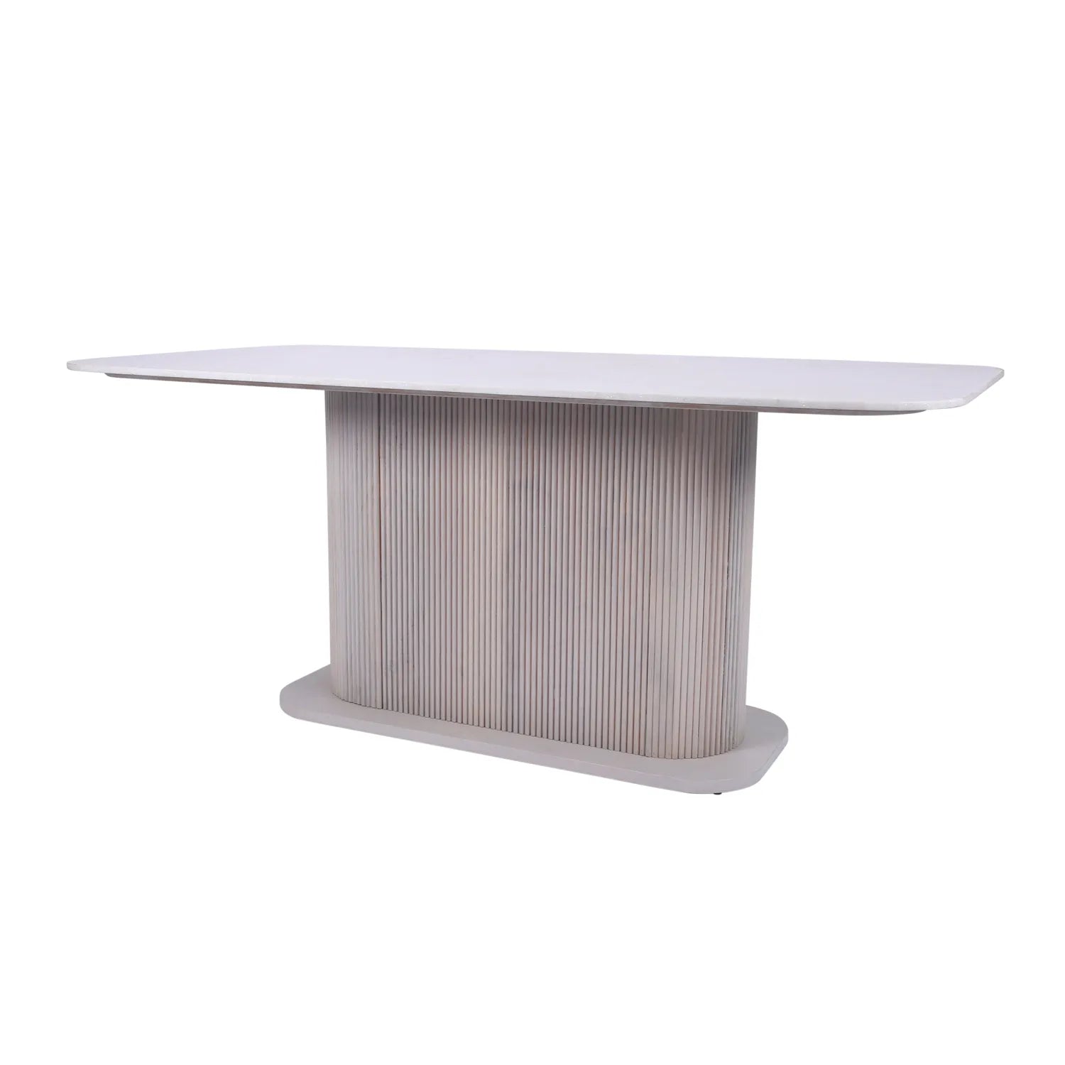 Valencia Marble Mango Wood Dining Table Set