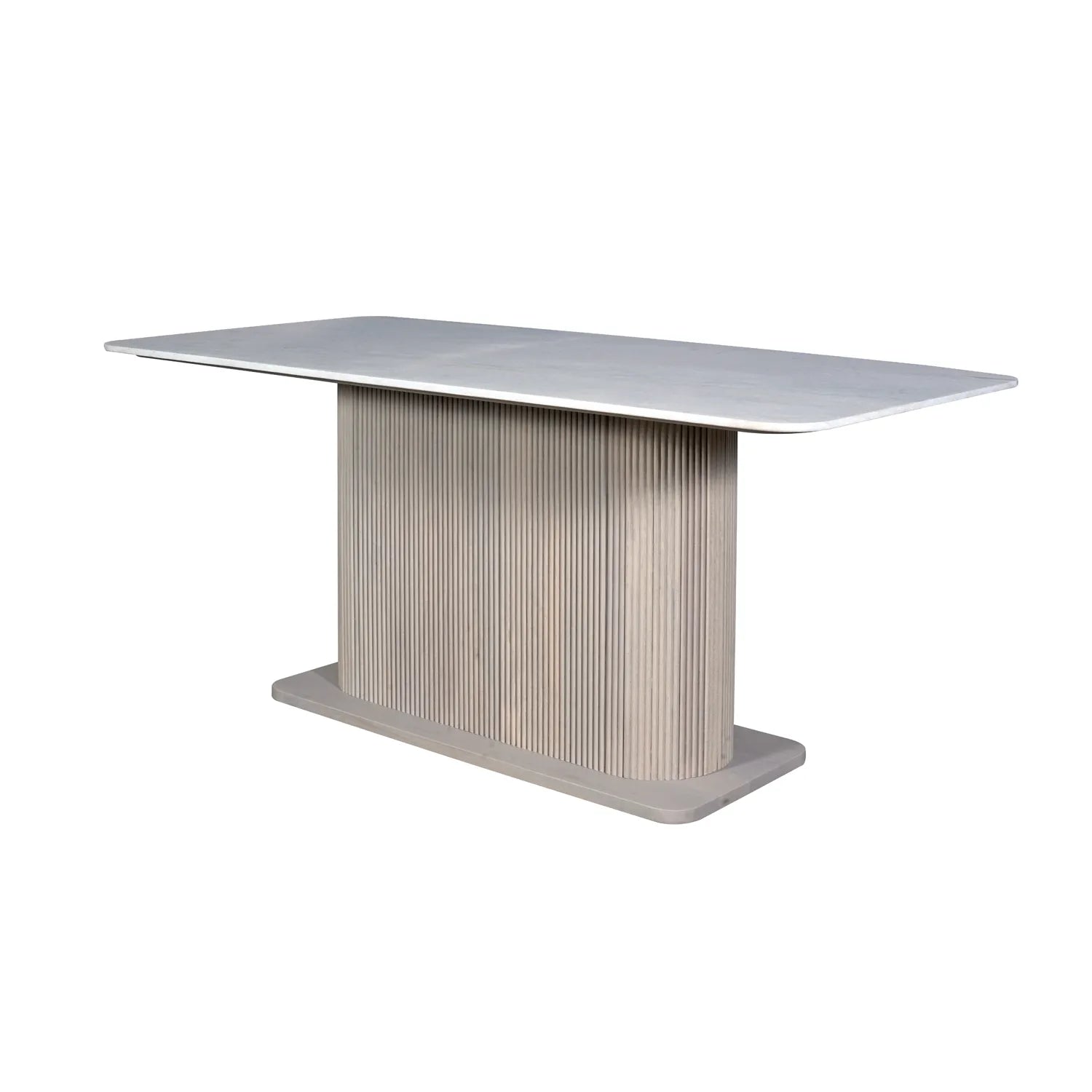 Valencia Marble Mango Wood Dining Table Set