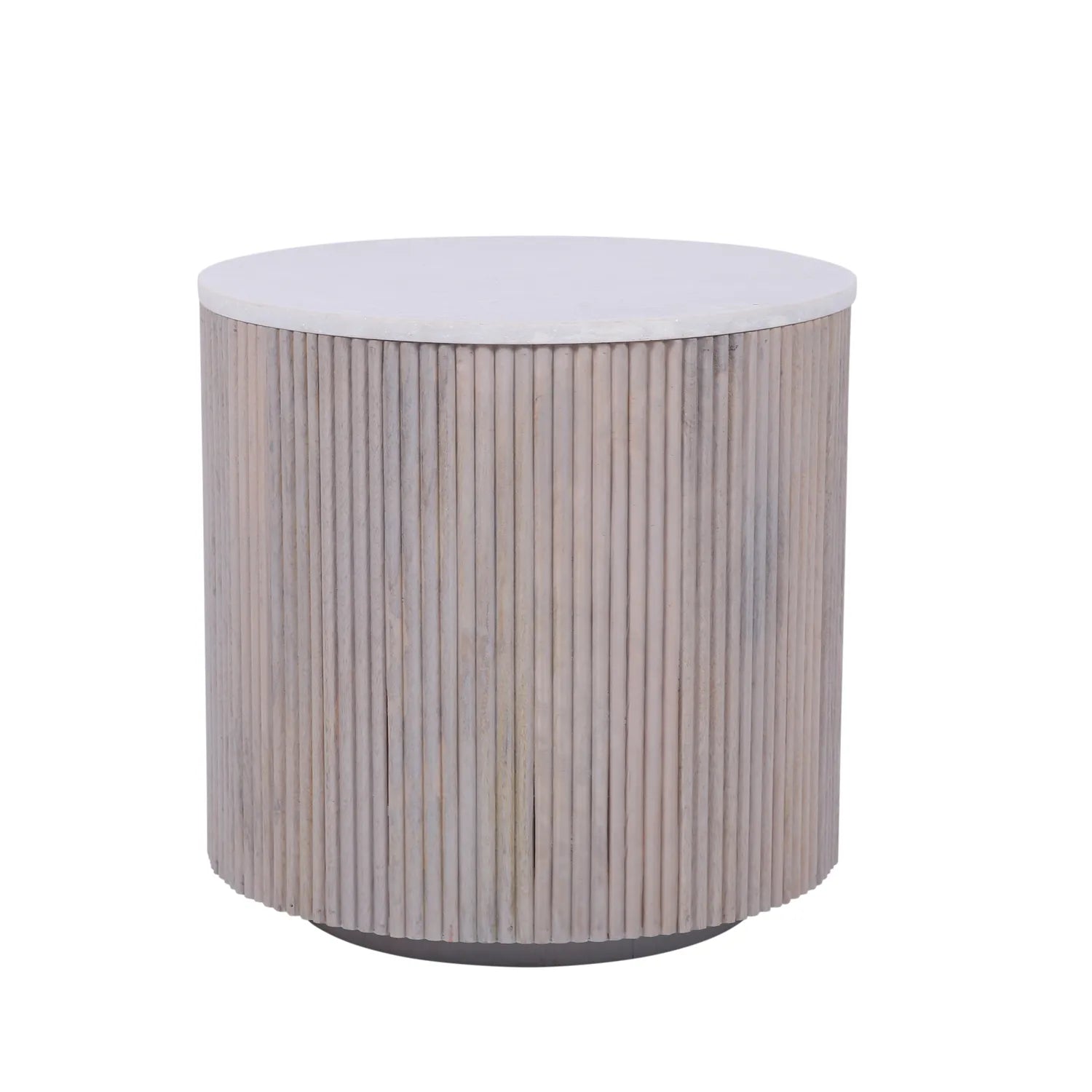 Valencia Marble Mango Wood Side Table