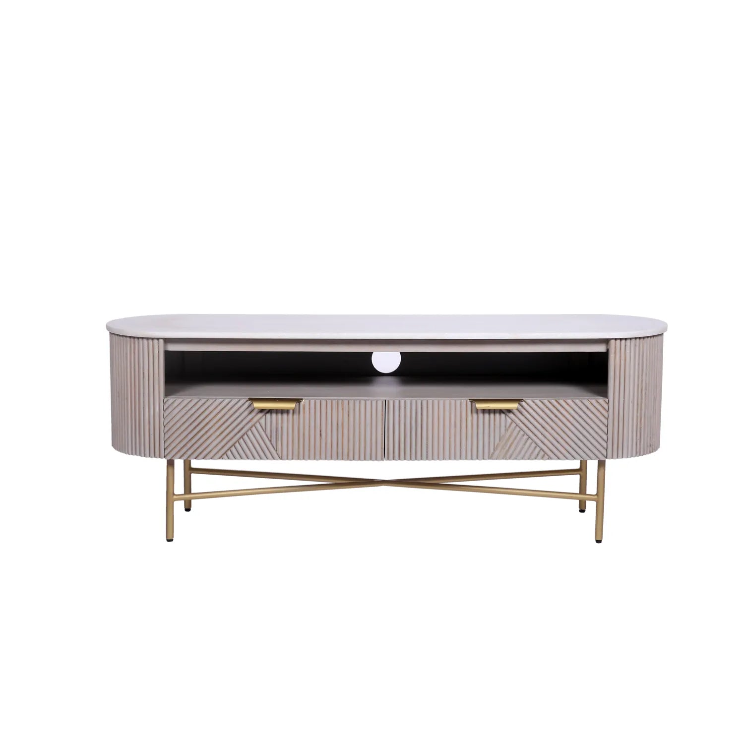 Valencia Marble Mango Wood TV Unit