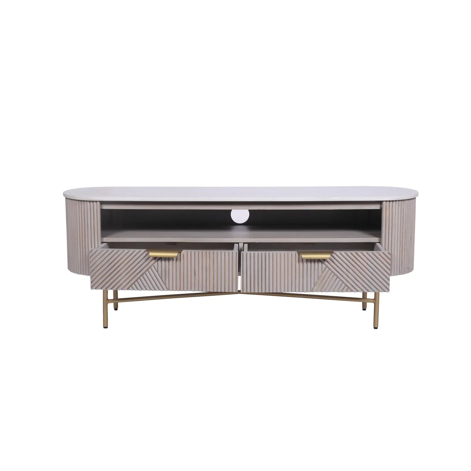 Valencia Marble Mango Wood TV Unit