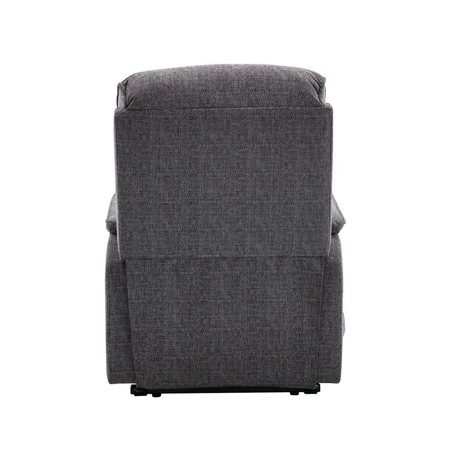 Valentino Lisbon Grey Fabric Double Motor Rise and Recline Chair - Back