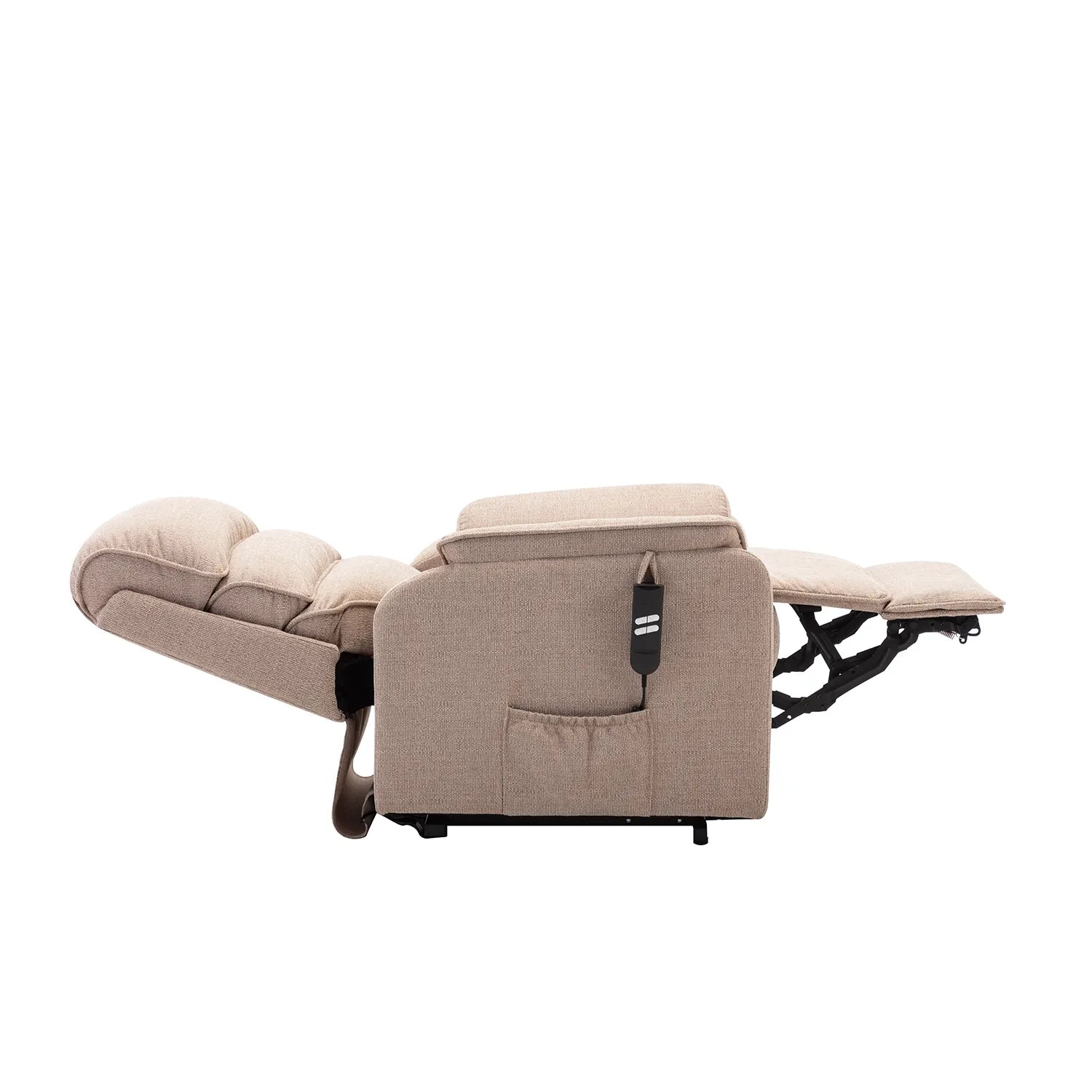 Valentino Wheat Fabric Double Motor Rise and Recline Chair