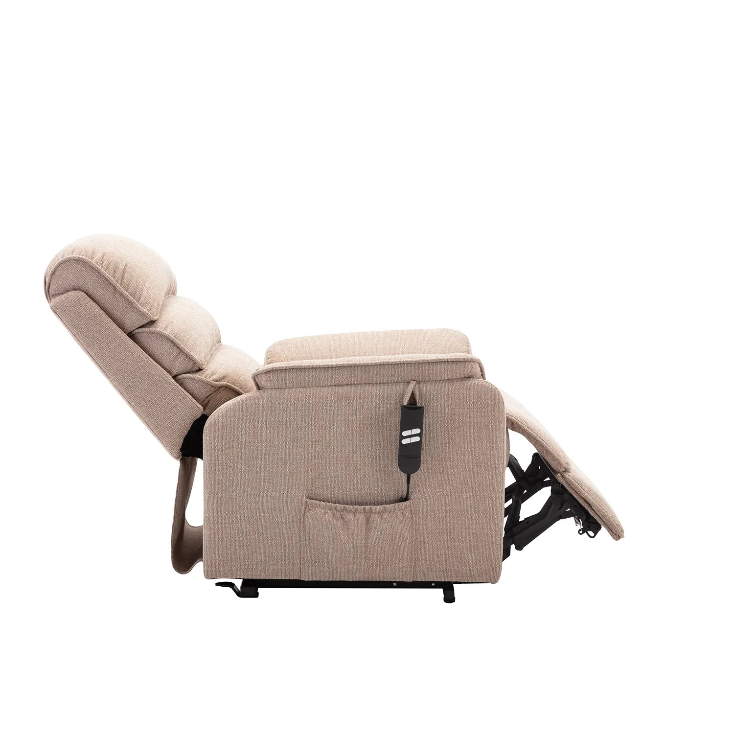 Valentino Mink Fabric Double Motor Rise and Recline Chair