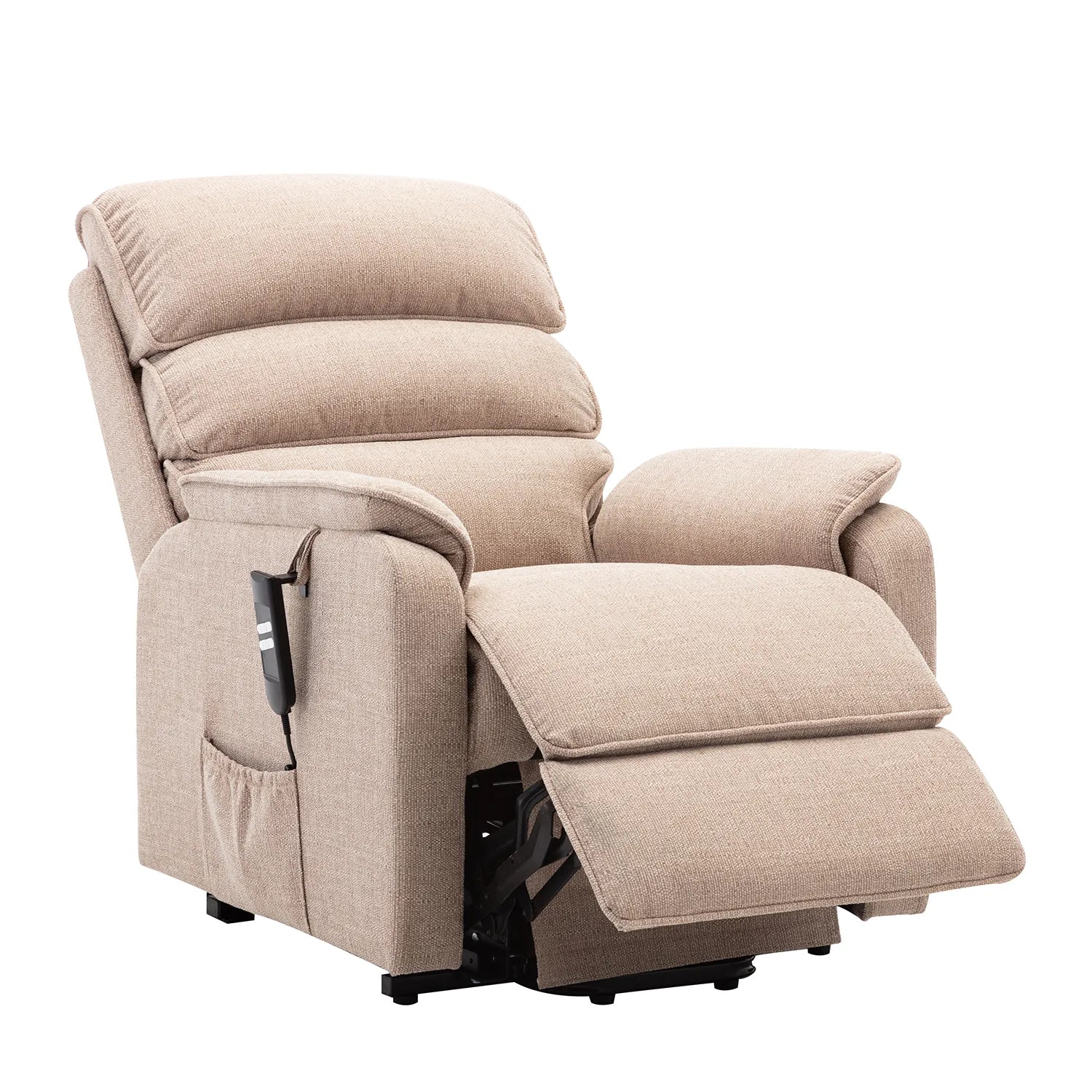 Valentino Lisbon Wheat Fabric Double Electric Motor Rise and Recline Chair