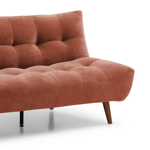 Venus Terracotta Chenille Sofa Bed